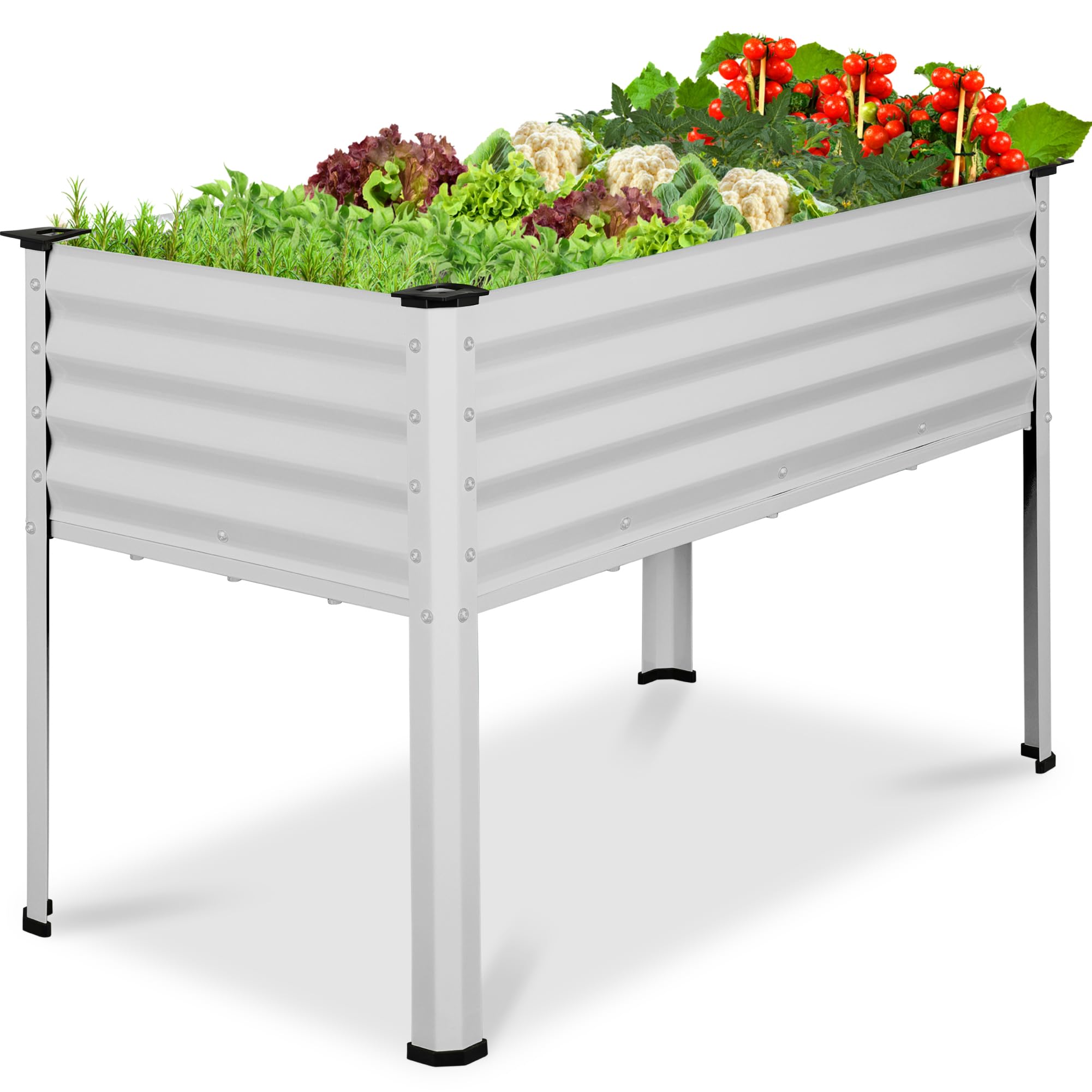 gardenH　904040 Amazon.com: Best Choice Products 48x24x30in Galvanized Raised